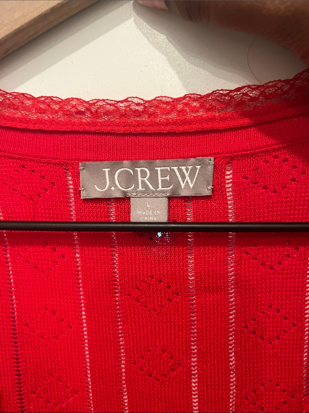J. Crew Vibrant Red Short-Sleeve V-Neck Cardigan - Picture 2 of 4